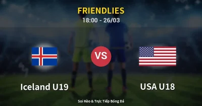 Iceland U19 vs USA U18 26/03