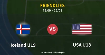 Iceland U19 vs USA U18 26/03
