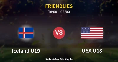 Iceland U19 vs USA U18 26/03